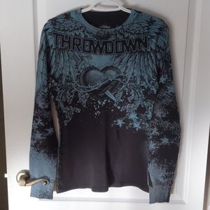 Throwdown long-sleeve top
